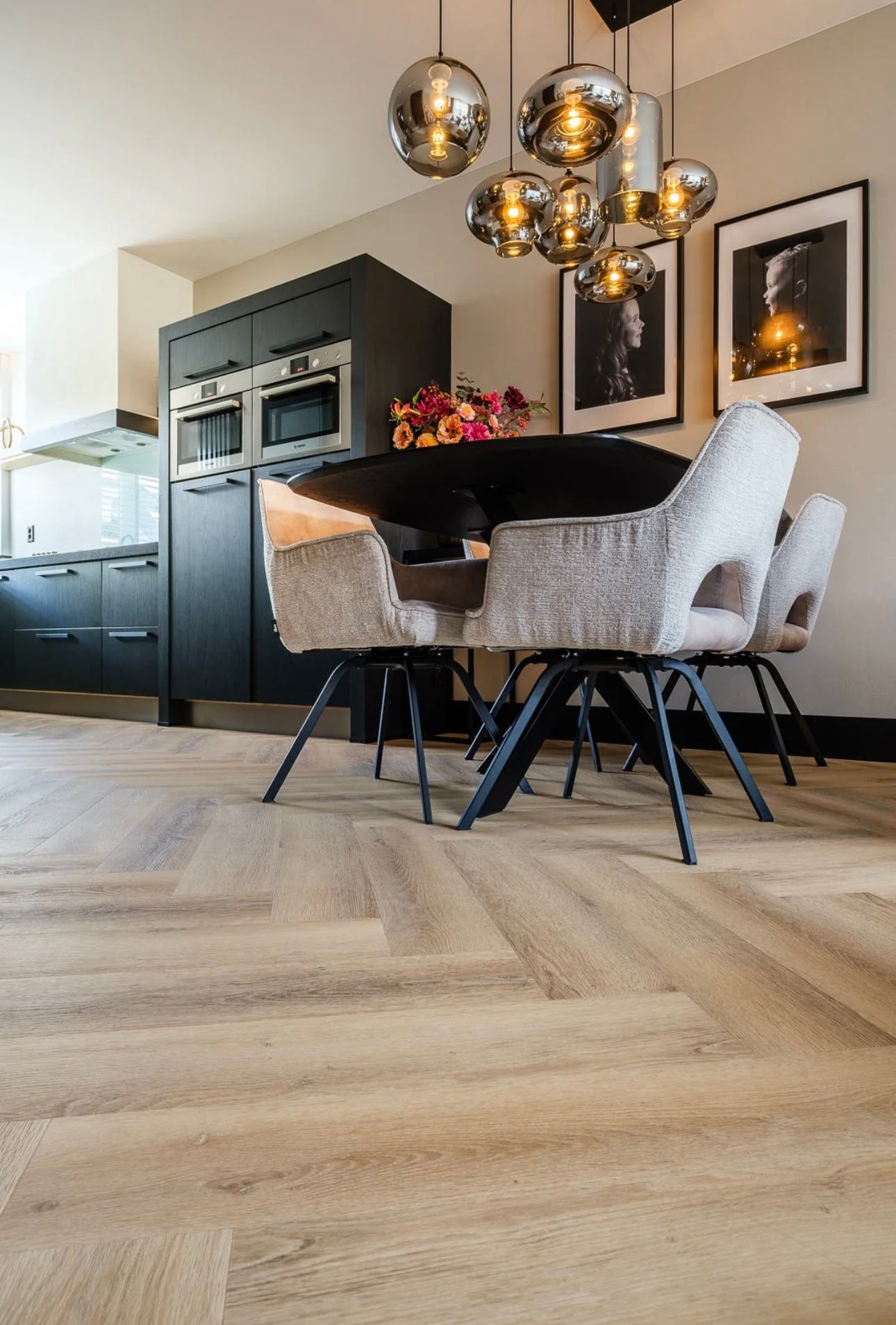 Celina Aarde Eiken PVC Visgraat