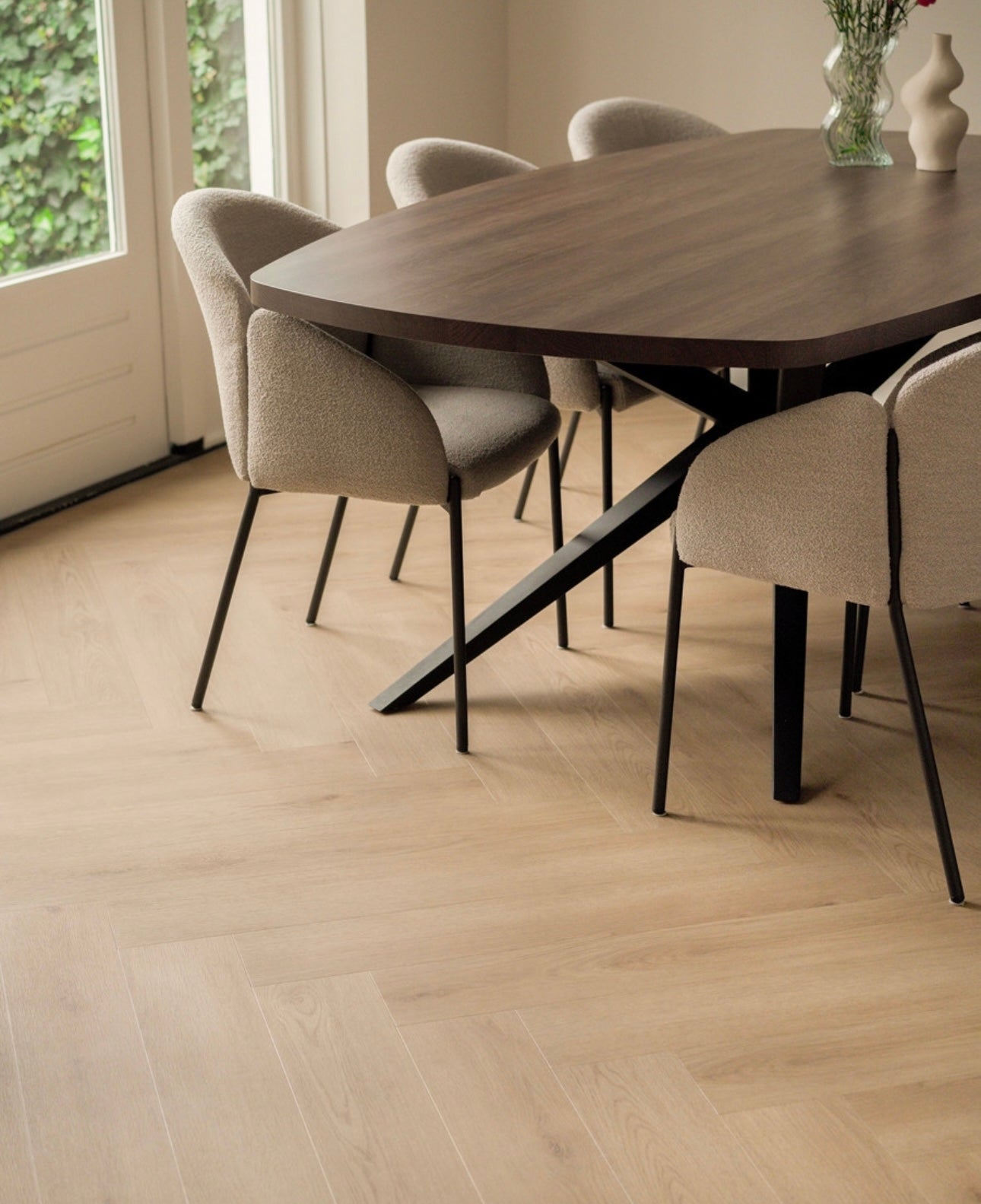 Leyla Madagascar Eiken PVC Walvisgraat