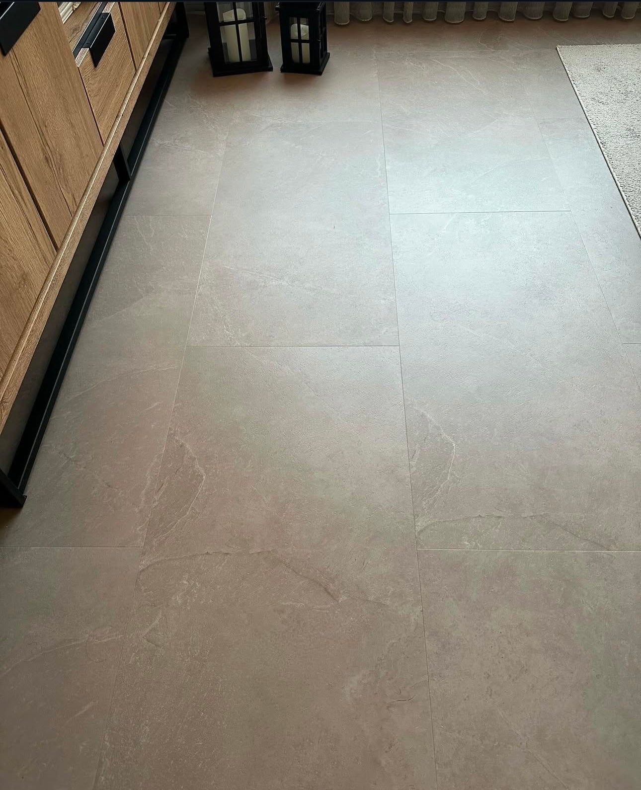 Zoë Tulp Grijs Klik PVC Vloertegels XL